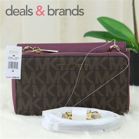 michael kors tina wallet clutch xbody|NWT MICHAEL KORS Tina Wallet Clutch Xbody Cherry .